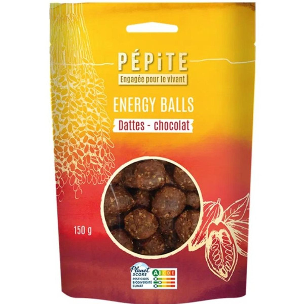 Photo de produit pour Energy balls dattes pépites de chocolat 150g