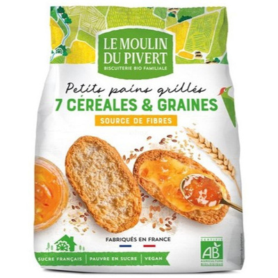 Photo de produit pour Pains grillés céréales et graines 225g
