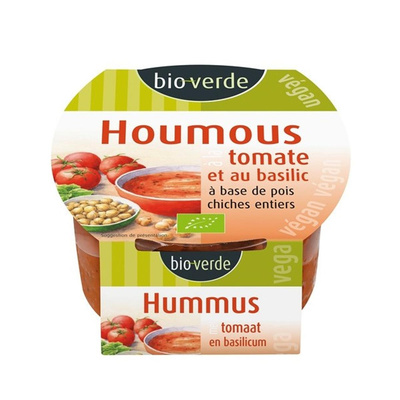 Photo de produit pour Houmous tomate et basilic, végan 150g